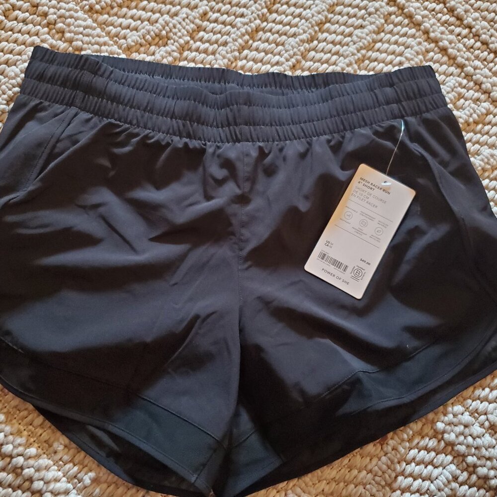 Mesh Racer Run Mid Rise 4 Short - Picture 4 of 4